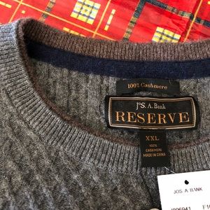 Jos A Banks Reserve collection cashmere sweater